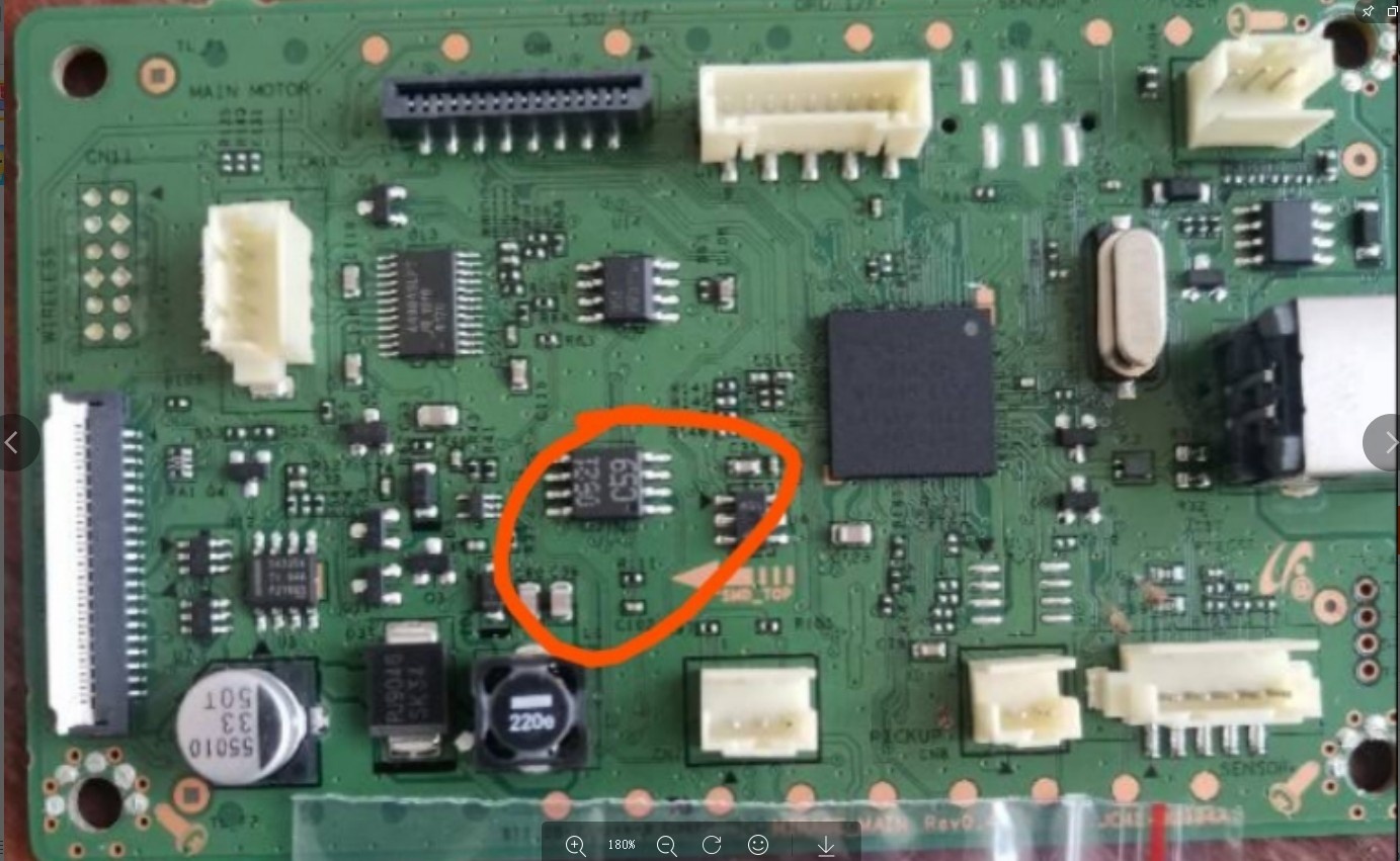 佳能G2800 G3800 G1800 G2810 G4810 G4800主板 解锁 维修 芯片