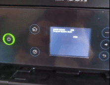 爱普生XP-4205打印机客户说点了更新固件之后一开机提示无法识别墨盒远程维修
