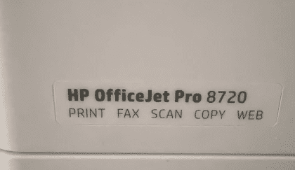 惠普HP 8720打印机一开机检测到不兼容的墨盒远程维修服务