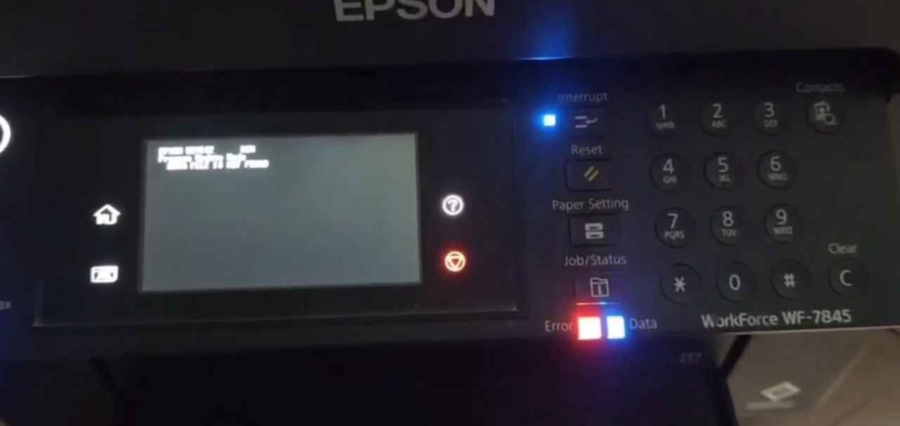 爱普生WF7845打印机固件更新失败显示英文刷机教程