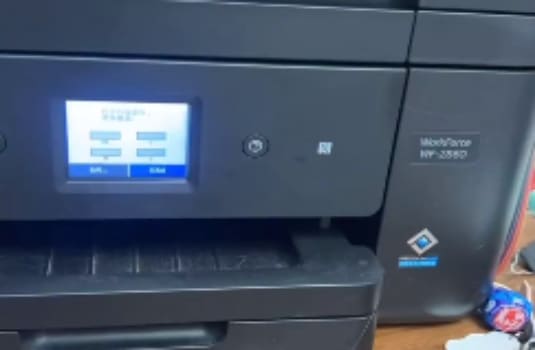爱普生WF-2860打印机点了固件更新之后一开机提示墨盒未正确安装刷机修复教程